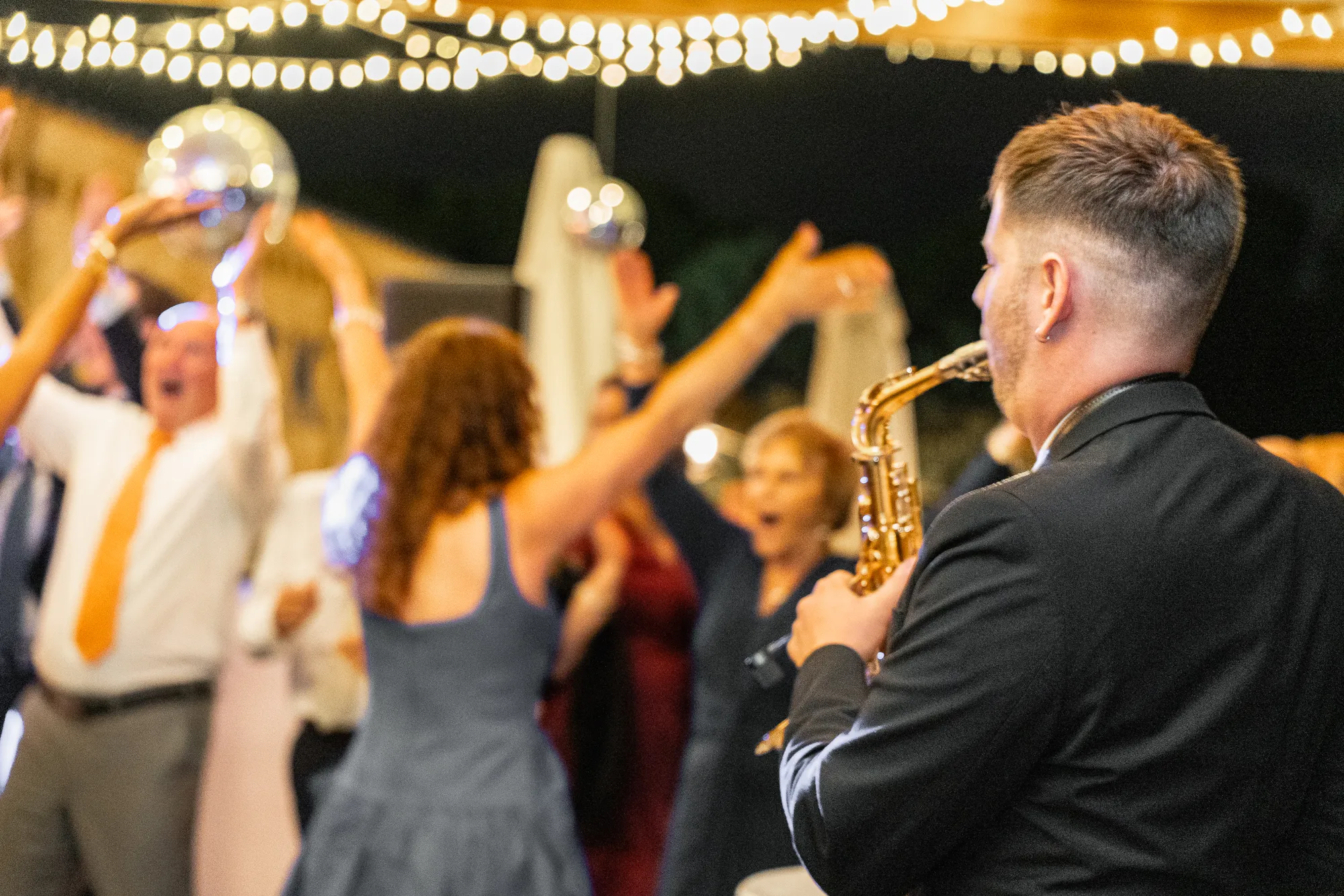 Professional saxophone performance at a corporate gala in Adelaide