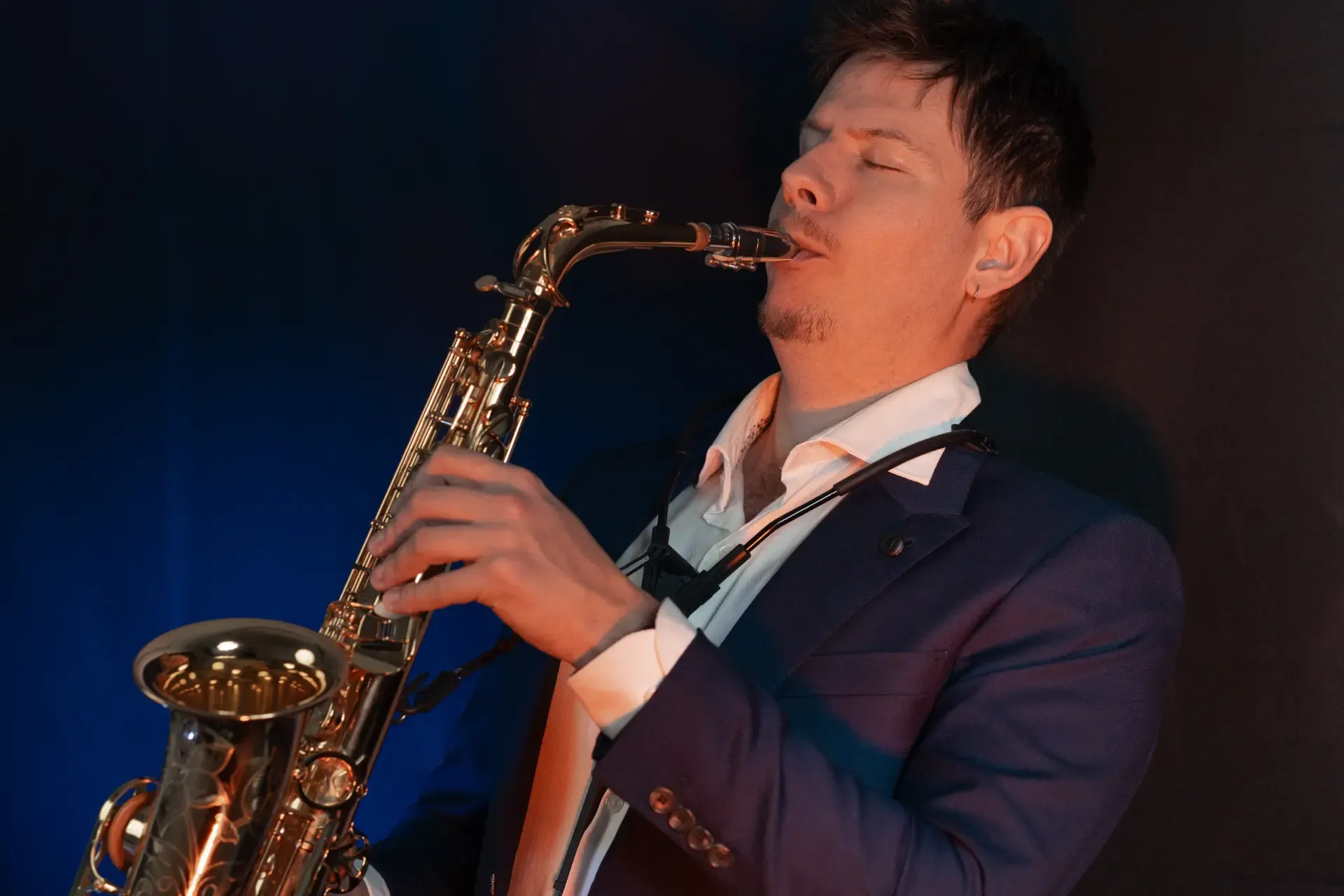 Live saxophone performance energising a corporate gala in South Australia